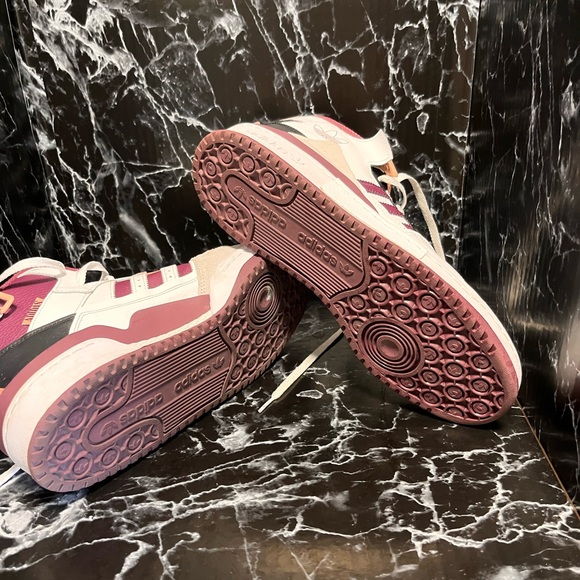 Adidas Forum Exhibit Mid Cloud White / Victory Crimson / Ambient Blush size 10 - Picture 9 of 9